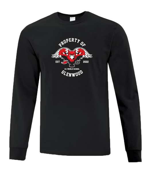 Glenwood Adult Cotton Long Sleeve with Printed Logo