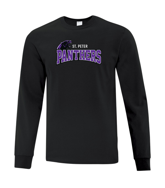 St. Peter Panthers Youth Cotton Long Sleeve with Printed Logo