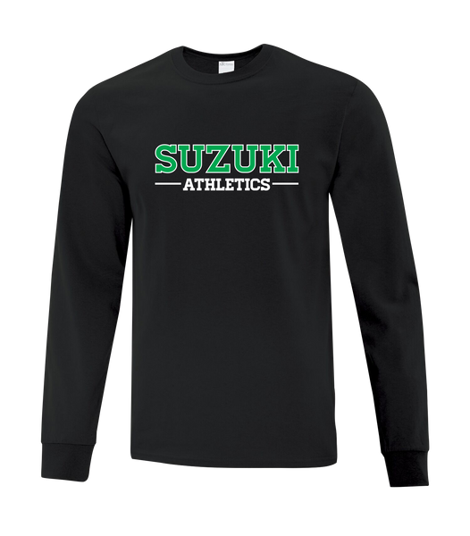 ADULT Suzuki Athletics Cotton Long Sleeve with Printed Logo