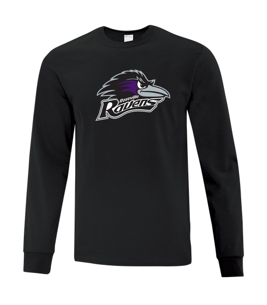 Roseville Ravens Youth Cotton Long Sleeve with Printed Logo