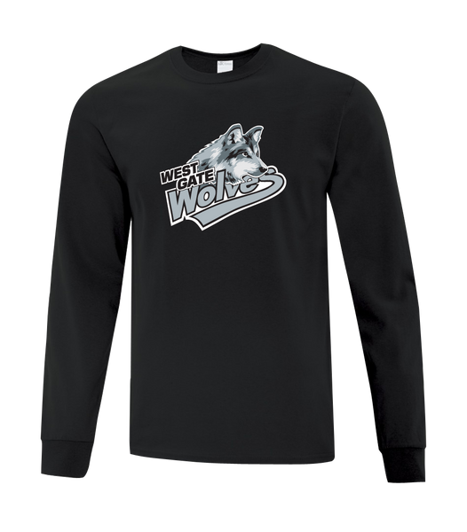 Wolves Cotton Long Sleeve with Printed Logo ADULT