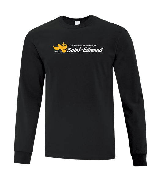 Saint-Edmond Youth Cotton Long Sleeve with Printed Logo