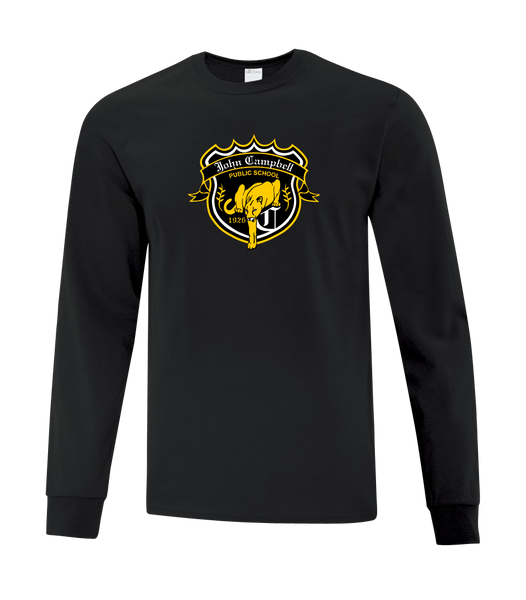 John Campbell Adult Cotton Long Sleeve with Printed Logo