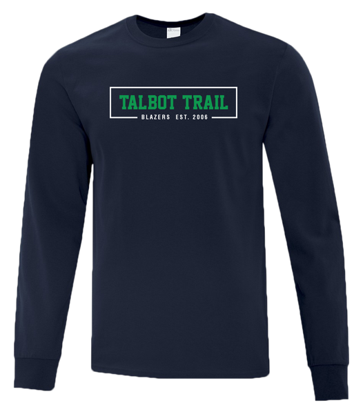 Talbot Trail Youth Cotton Long Sleeve with Printed Logo