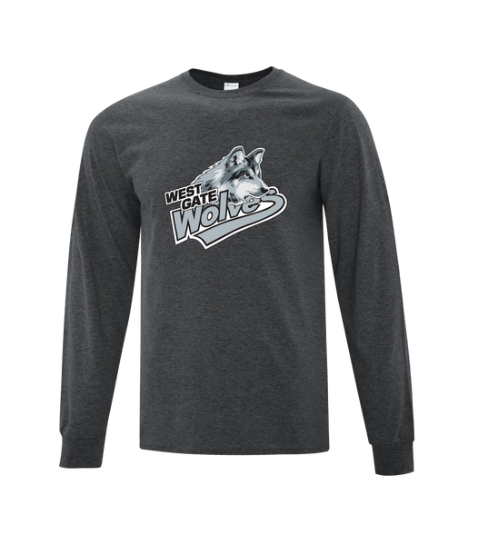 Wolves Cotton Long Sleeve with Printed Logo YOUTH