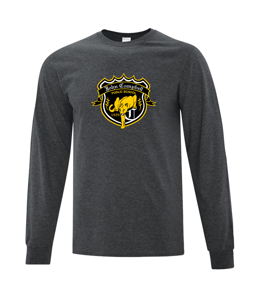 John Campbell Adult Cotton Long Sleeve with Printed Logo