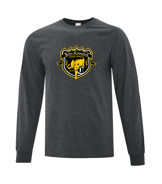 John Campbell Youth Cotton Long Sleeve with Printed Logo