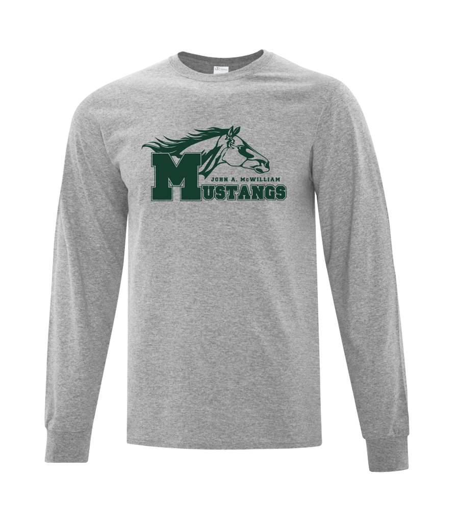 Mustang Youth Cotton Long Sleeve with Printed Logo