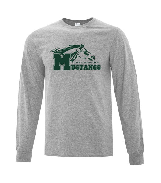 Mustang Youth Cotton Long Sleeve with Printed Logo