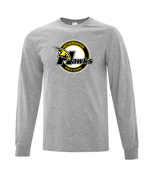 Hetherington Adult Cotton Long Sleeve with Printed Logo