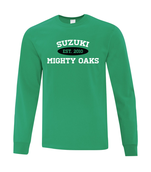 ADULT Suzuki Cotton Long Sleeve with Printed Logo