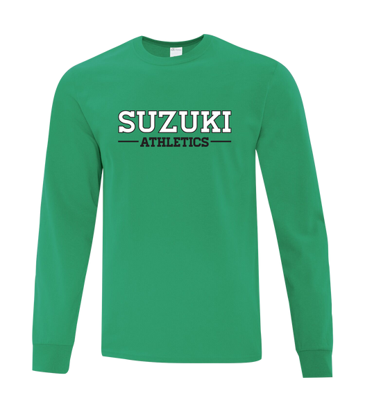 YOUTH Suzuki Athletics Cotton Long Sleeve with Printed Logo