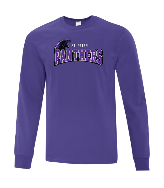 St. Peter Panthers Youth Cotton Long Sleeve with Printed Logo