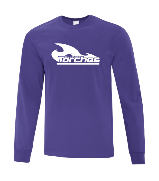 Torches Youth Cotton Long Sleeve with Printed Logo