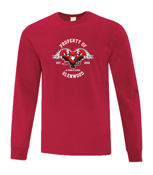 Glenwood Adult Cotton Long Sleeve with Printed Logo