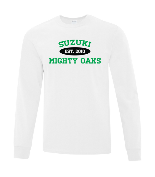 ADULT Suzuki Cotton Long Sleeve with Printed Logo