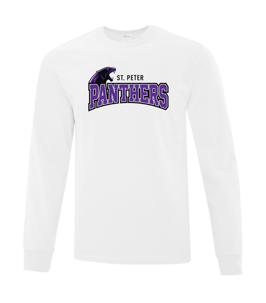 St. Peter Panthers Youth Cotton Long Sleeve with Printed Logo