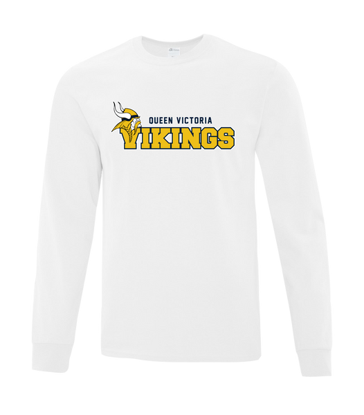 Vikings Adult Cotton Long Sleeve with Printed Logo