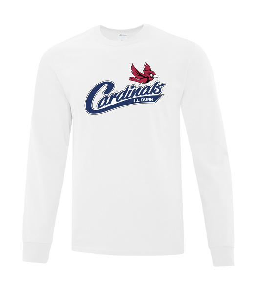 Cardinals Adult Cotton Long Sleeve with Printed Logo