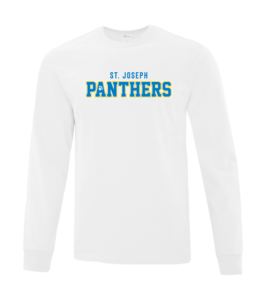 St. Joseph Adult Cotton Long Sleeve with Printed Logo