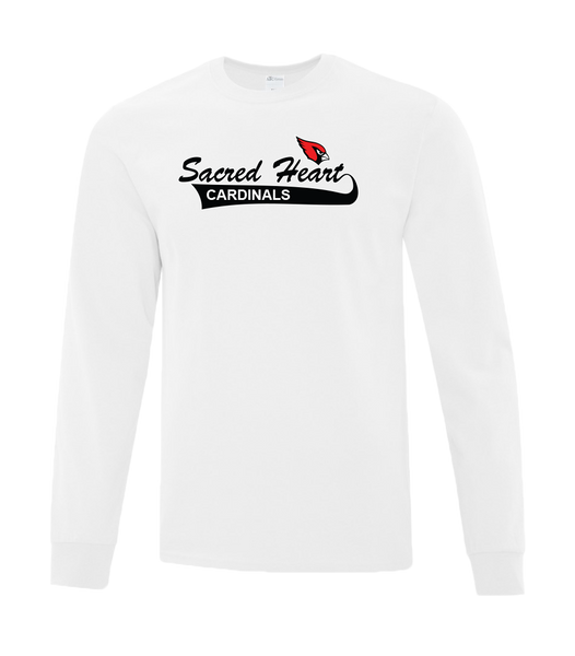 Sacred Heart Youth Cotton Long Sleeve with Printed Logo