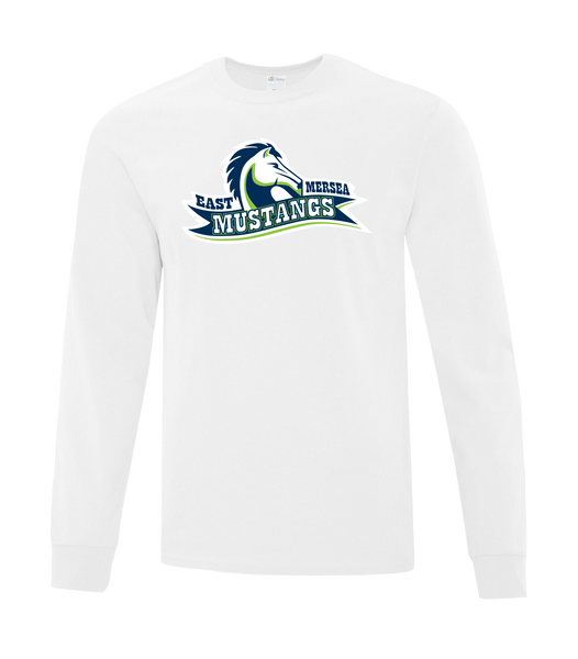 East Mersea Adult Cotton Long Sleeve with Printed Logo