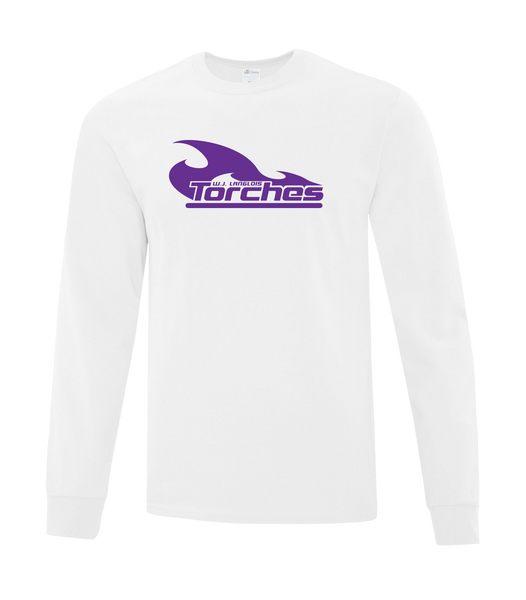Torches Youth Cotton Long Sleeve with Printed Logo