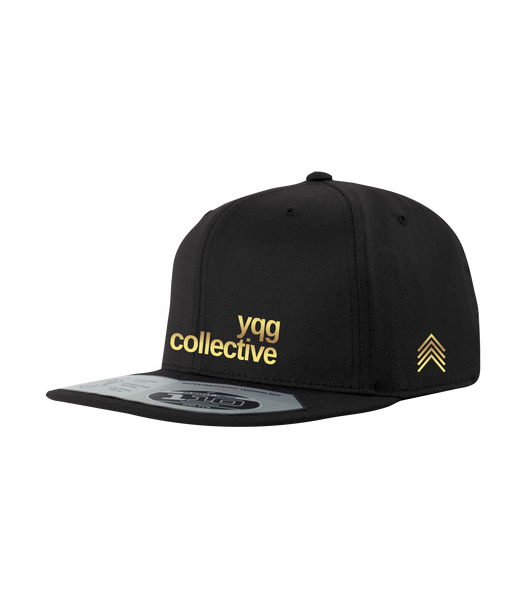 YQG Collective Flexfit Snapback Cap with Gold Logo