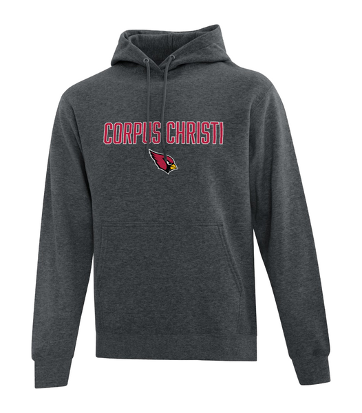 UNIFORM Christi Adult Hooded Sweatshirt with Personalized Left Sleeve Message