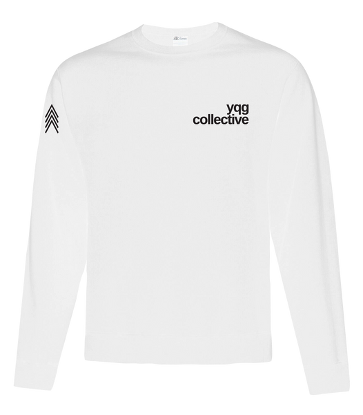 YQG Collective Fleece Crewneck Sweatshirt with Printed Logo