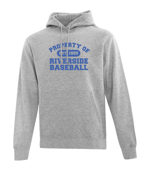 Property of Riverside Baseball Adult Cotton Hoodie