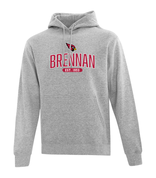 F.J. Brennan Est. 1953 Adult Hooded Sweatshirt with Personalized Left Sleeve