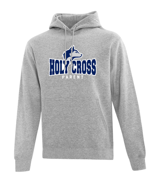 Huskies Parent Cotton Pull Over Hooded Sweatshirt with Embroidered Logo ADULT