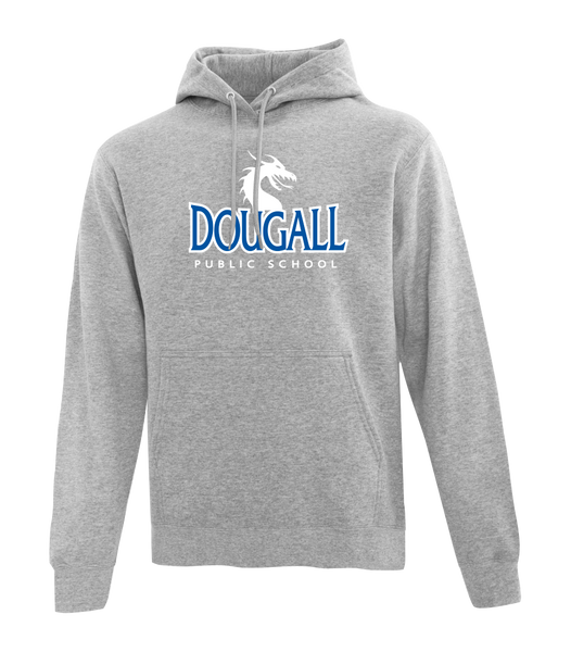 Dougall Adult Cotton Pull Over Hooded Sweatshirt with Printed Logo