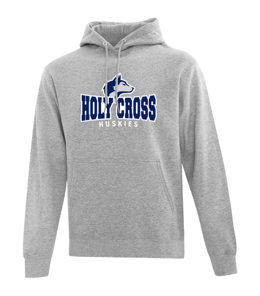 Huskies Cotton Pull Over Hooded Sweatshirt with Embroidered Logo YOUTH