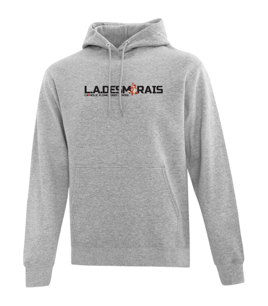 LAD Adult Cotton Pull Over Hooded Sweatshirt with Printed Logo