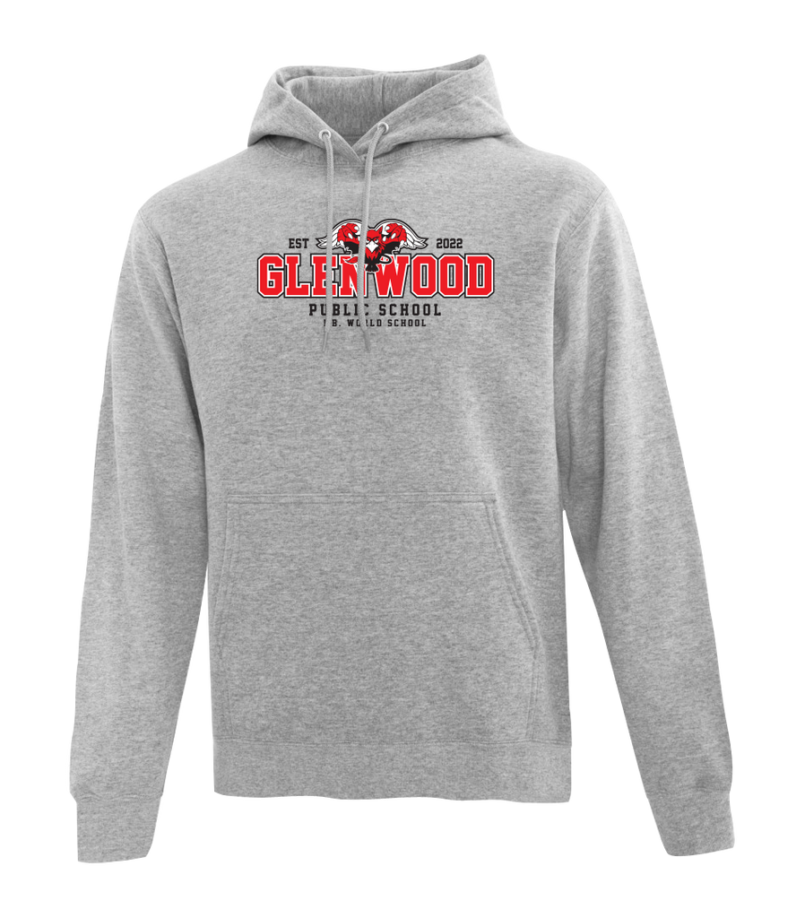 Glenwood Youth Cotton Pull Over Hooded Sweatshirt with Applique Logo