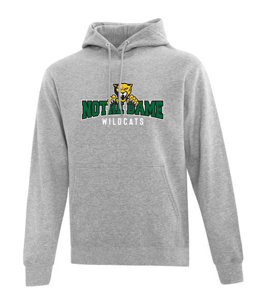 Wildcats Cotton Pull Over Hooded Sweatshirt with Embroidered Logo ADULT