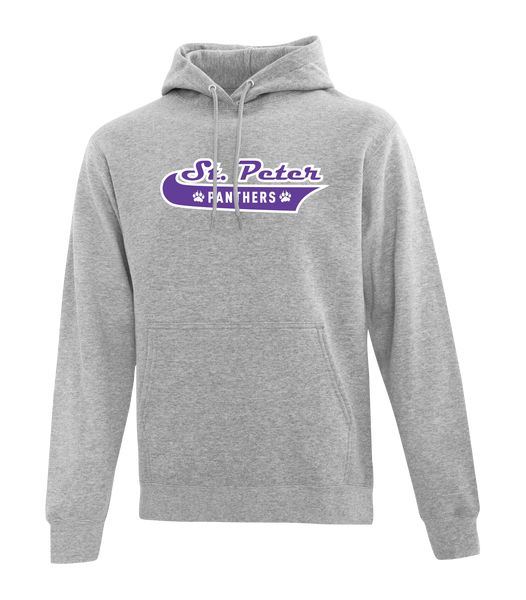 St. Peter Adult Cotton Pull Over Hooded Sweatshirt with Embroidered Logo