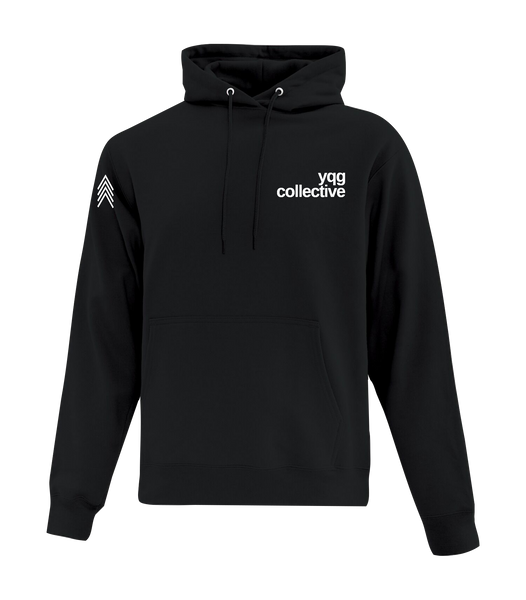 YQG Collective Adult Hooded Sweatshirt with Printed Logo