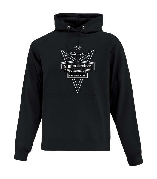 Welcome to YQG Collective Adult Hooded Sweatshirt with Printed Logo