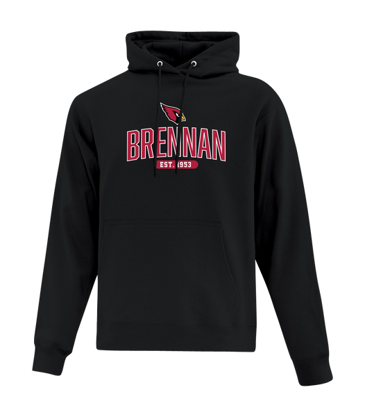 F.J. Brennan Est. 1953 Adult Hooded Sweatshirt with Printed logo