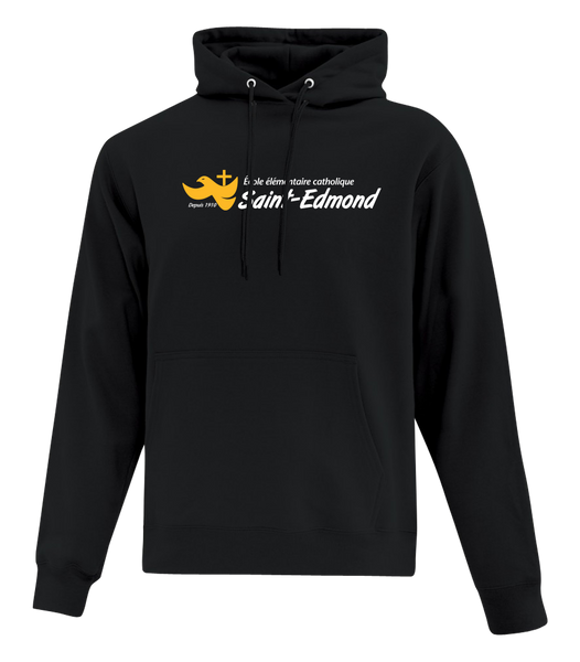 Saint-Edmond Youth Cotton Pull Over Hooded Sweatshirt with Printed Logo