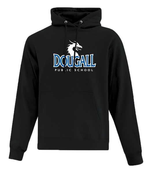 Dougall Youth Cotton Pull Over Hooded Sweatshirt with Printed Logo