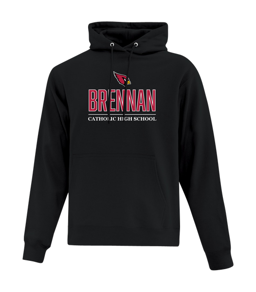 F.J. Brennan Adult Hooded Sweatshirt with Embroidered logo