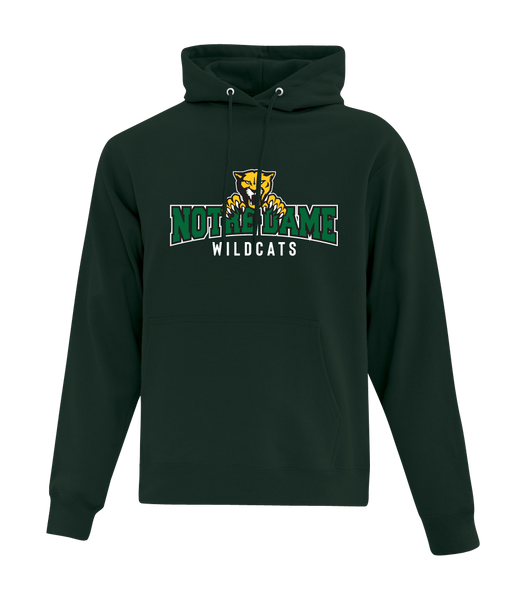 Wildcats Cotton Pull Over Hooded Sweatshirt with Embroidered Logo ADULT