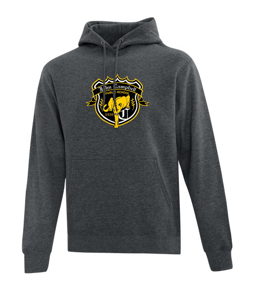 John Campbell Crest Adult Cotton Pull Over Hooded Sweatshirt with Printed Logo