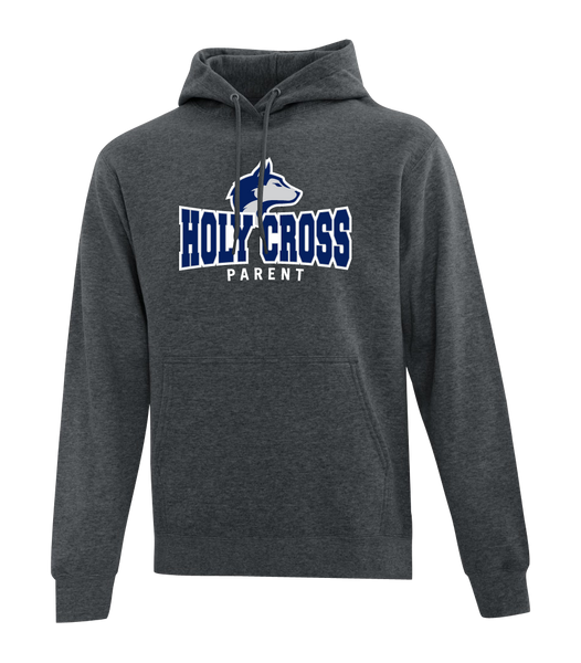Huskies Parent Cotton Pull Over Hooded Sweatshirt with Embroidered Logo ADULT