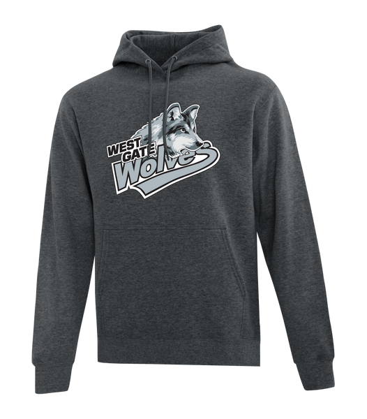 Wolves Cotton Pull Over Hooded Sweatshirt with Printed Logo ADULT