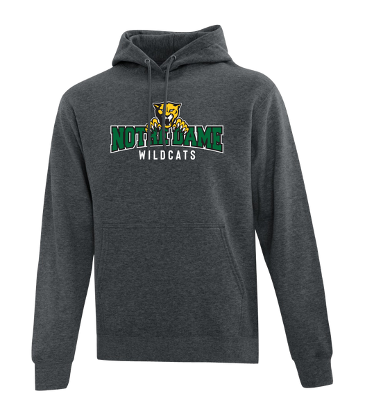 Wildcats Cotton Pull Over Hooded Sweatshirt with Embroidered Logo YOUTH
